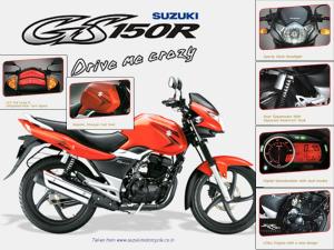 GS150R yang dirilis Suzuki di India